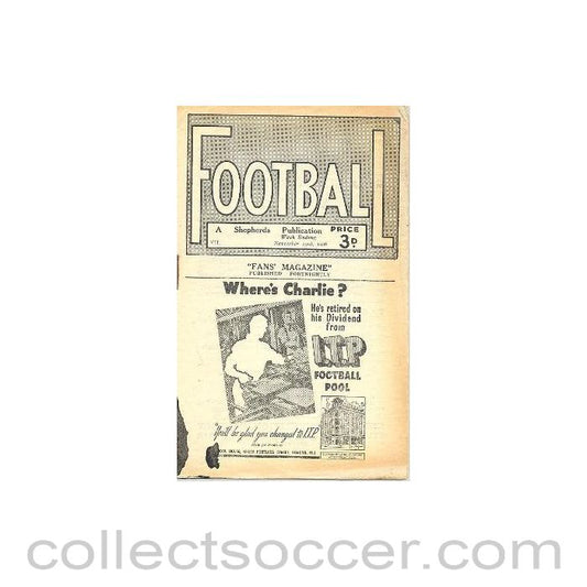 1946 - Football - The Fans' Magazine Published Fortnightly - 23/11/1946