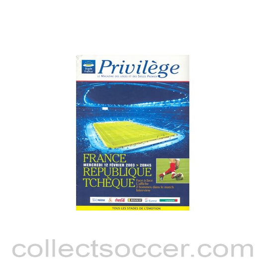 2003 France v Czech Republic 12/02/2003