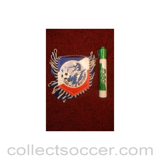 The French Mediterranean Football League Pennant once property of the football referee Neil Midgley