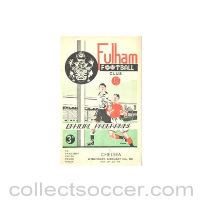 1951 - Fulham vChelsea official programme 14/02/1951