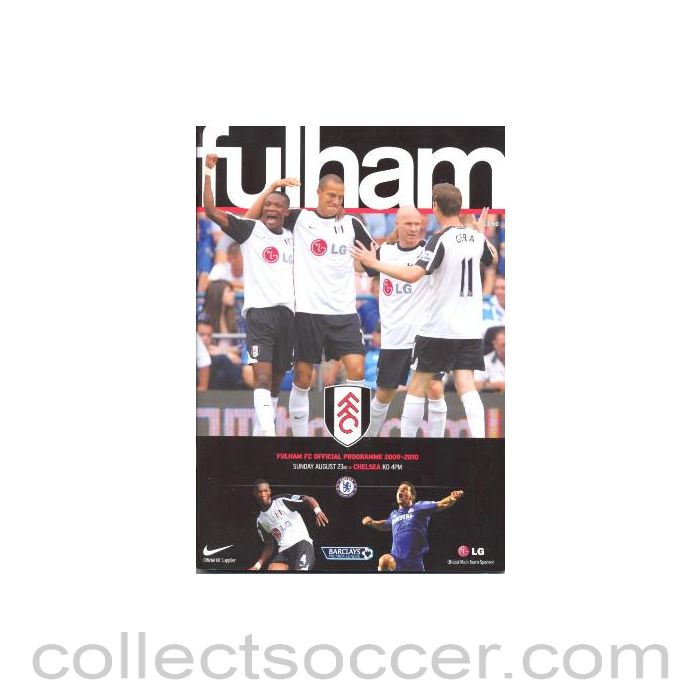 2009 - Fulham vChelsea official programme 23/08/2009