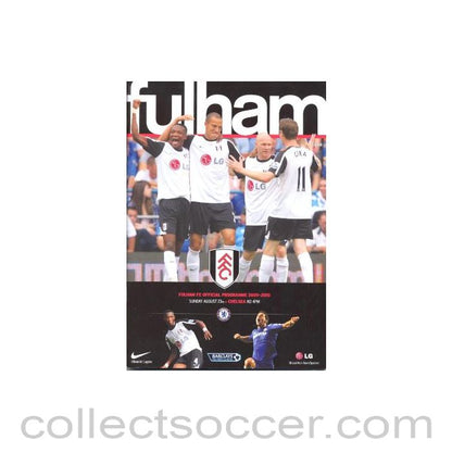 2009 - Fulham vChelsea official programme 23/08/2009