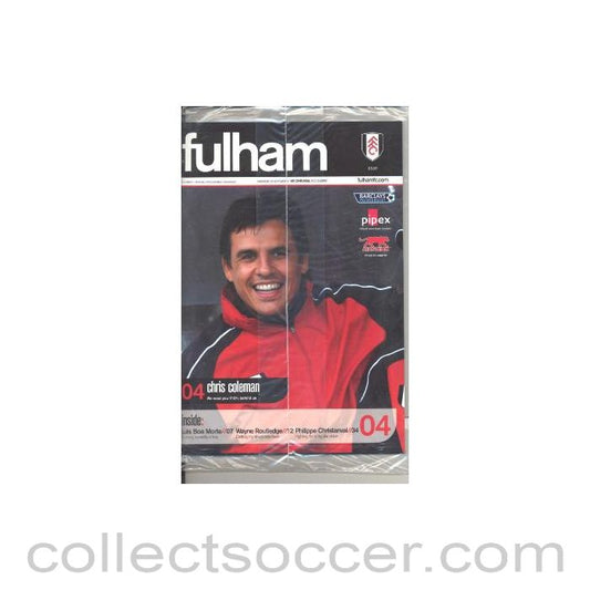 2006 - Fulham vChelsea official programme 23/09/2006