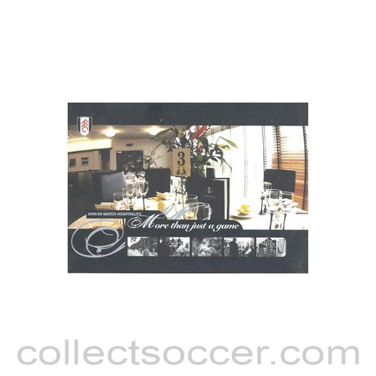 2005 - Fulham Match Hospitality 2005-2006 brochure