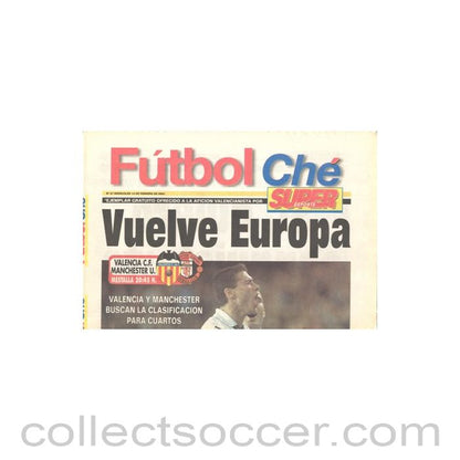 2001 - Futbol Che newspaper of 14/02/2001 covering Valencia v Manchester United