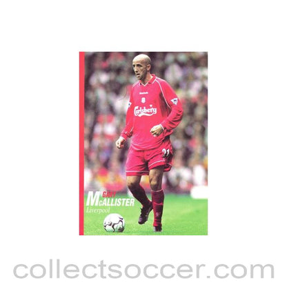 Liverpool - Gary McAllister unofficial Thai produced colour postcard