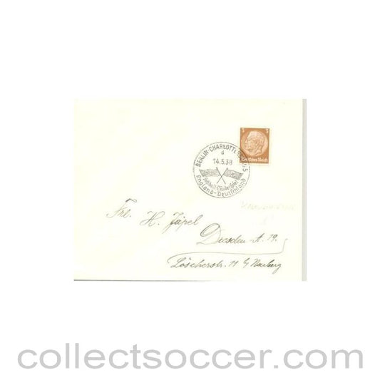 1938 - Germany v England First Day Cover 14/05/1938