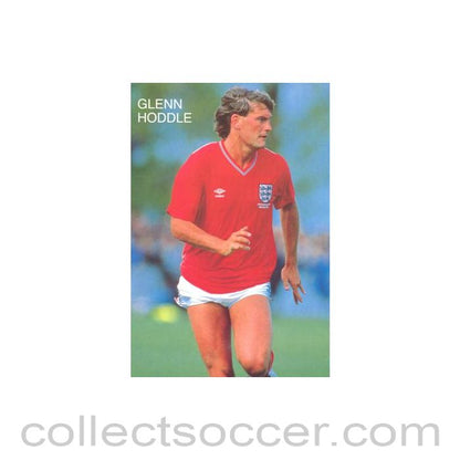 England - Glenn Hoddle colour postcard