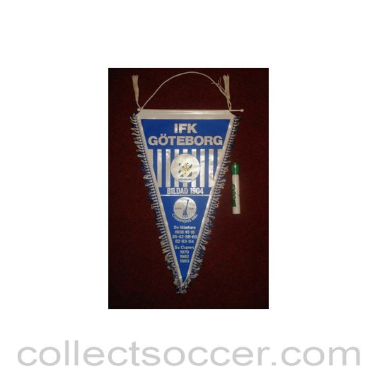Goteborg large Pennant once property of the football referee Neil Midgley