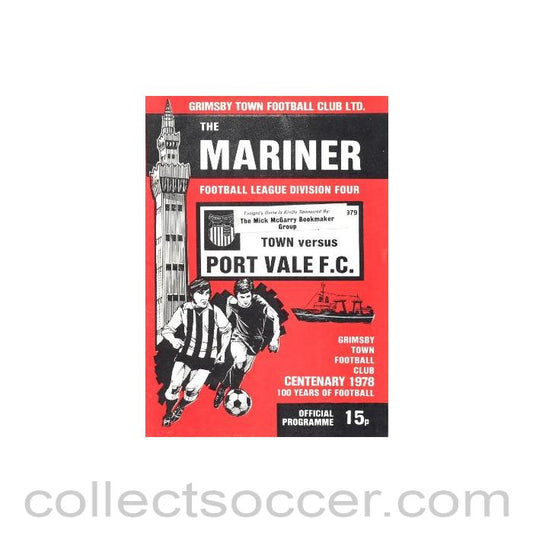 1979 - Grimsby Town v Port Vale official programme 17/02/1979 Football League