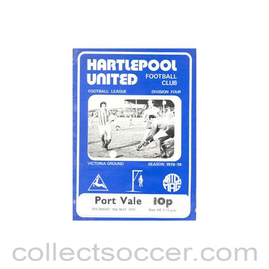1979 - Hartlepool United v Port Vale official programme 10/05/1979 Football League