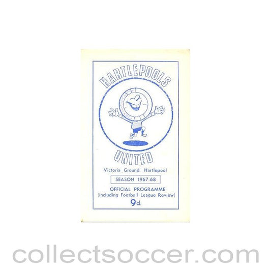 1968 - Hartlepool United v Exeter City official programme 01/04/1968 Football League