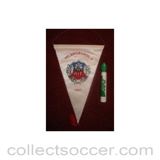 Helsingborgs Pennant once property of the football referee Neil Midgley