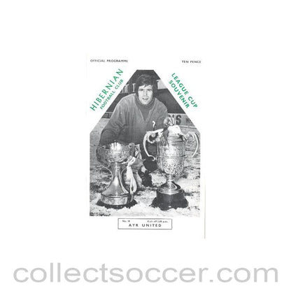 1972 - Hibernian v Ayr United official programme 16/12/1972 Scottish League