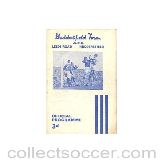 1954 - Huddersfield Town v Portsmouth official programme 30/08/1954