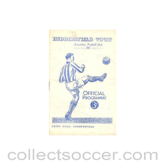 1954 - Huddersfield Town v West Bromwich Albion official programme 27/02/1954