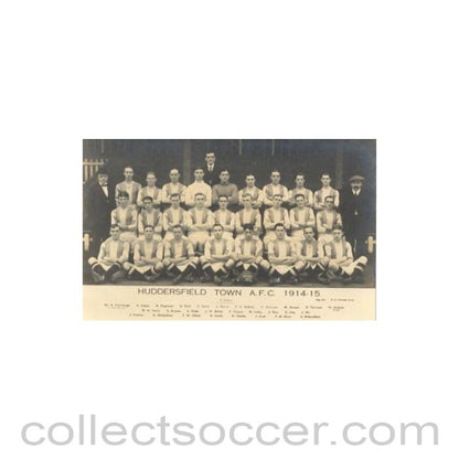1914 - Huddersfield Team Photograph 1914-1915 Postcard