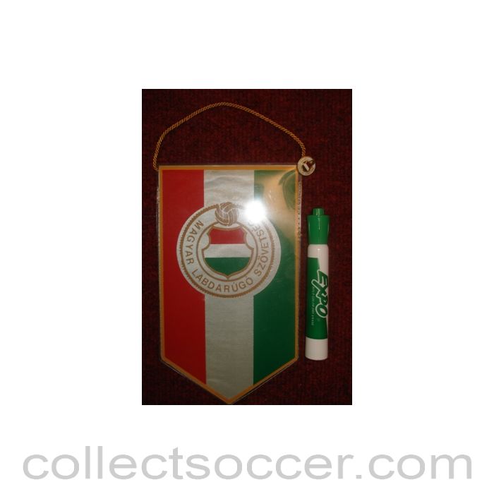 The Hungarian Football Association Pennant once property of the football referee Neil Midgley
