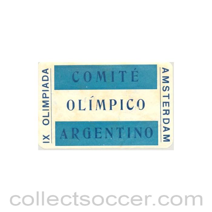 1928 IX. Olympic Games in Amsterdam large luggage tax