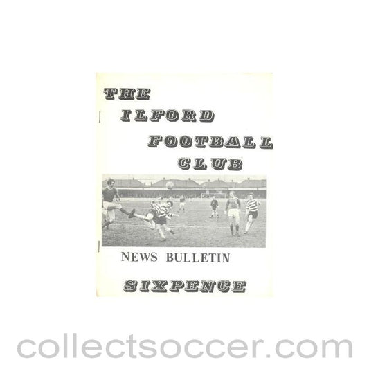 1968 - Ilford Football Club News Bulletin of season 1968-1969