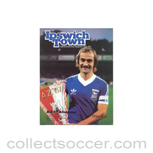 1978 - Ipswich Town v Alkmaar official programme 27/09/1978 European Cup Winners Cup