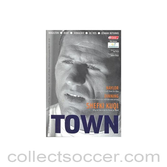 2004 - Ipswich Town v Cardiff City official programme 21/08/2004 Coca Cola Championship