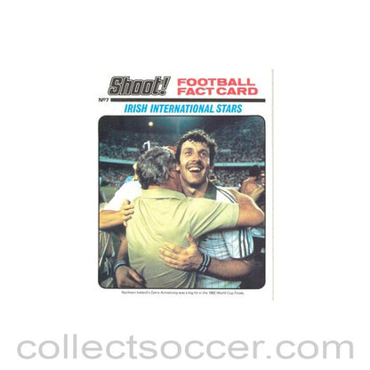 Shoot! produced card titeled Irish International Stars