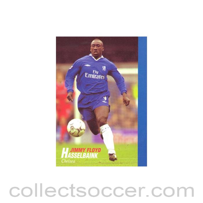 Chelsea - Jimmy Floyd Hasselbaink unofficial Thai produced colour postcard