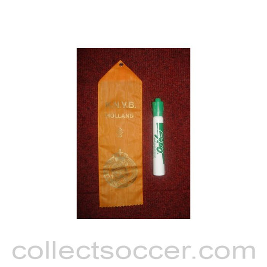K.N.V.B. Holland small Pennant once property of the football referee Neil Midgley