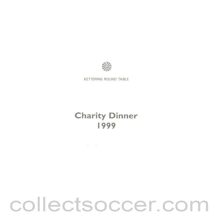 1999 - Kettering Round Table - Charity Dinner 1999 menu