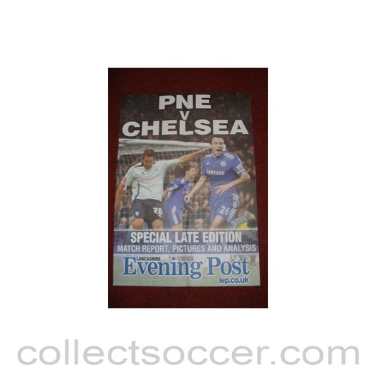 2009 - PNE v Chelsea colour poster of Season 2009-2010