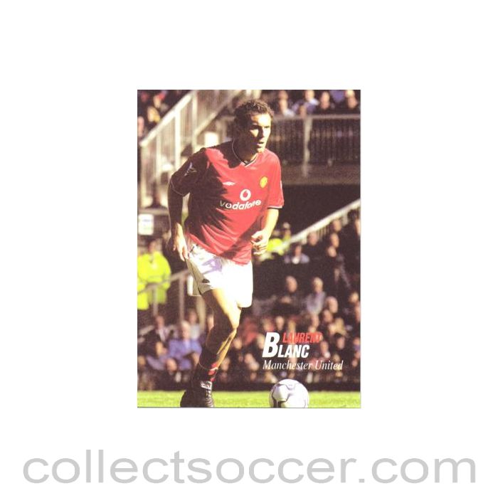 Manchester United - Laurent Blanc unofficial Thai produced colour postcard
