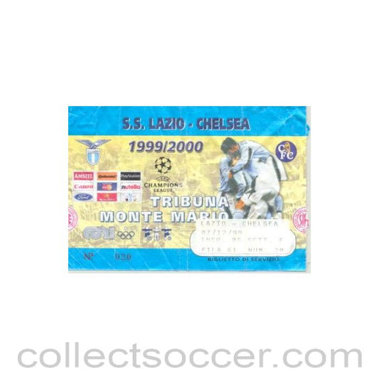 1999 - Lazio v Chelsea ticket 07/12/1999