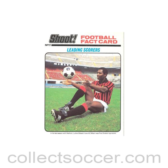 Shoot! produced card titeled Leading Scorers