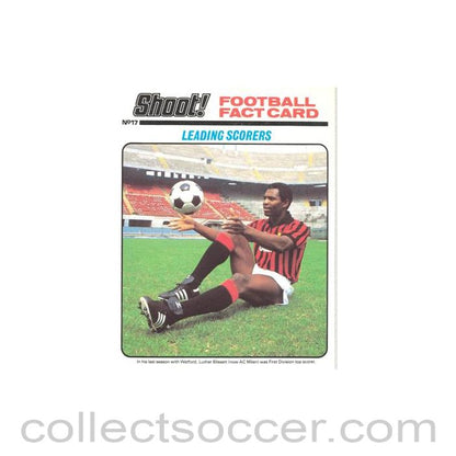 Shoot! produced card titeled Leading Scorers