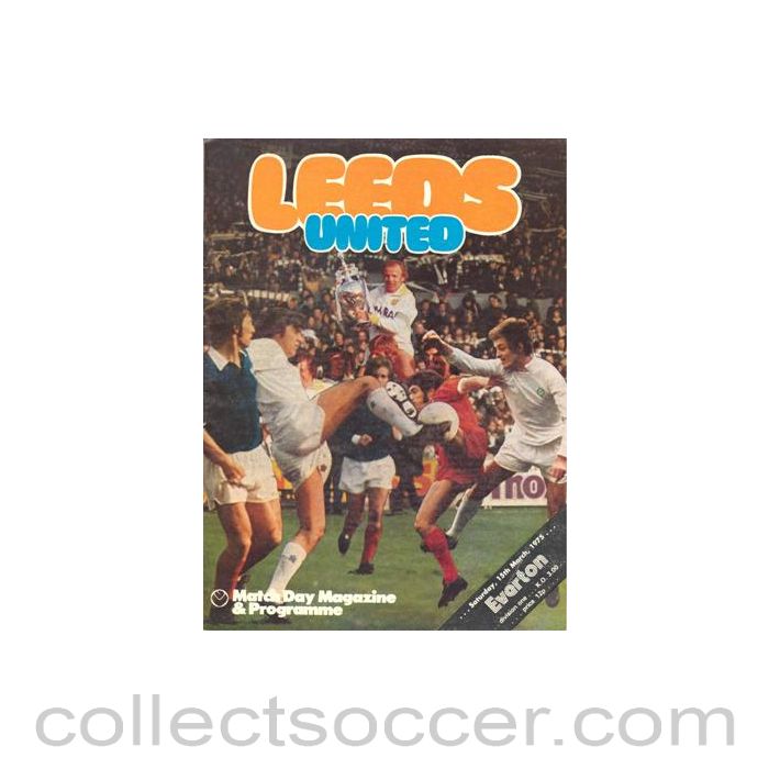 1975 - Leeds United v Everton official programme 15/03/1975 Football League