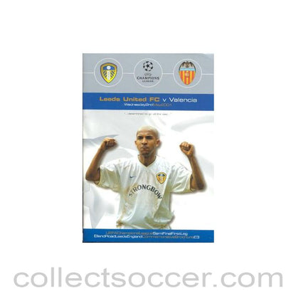 2001 - Leeds United v Valencia official programme 02/05/2001