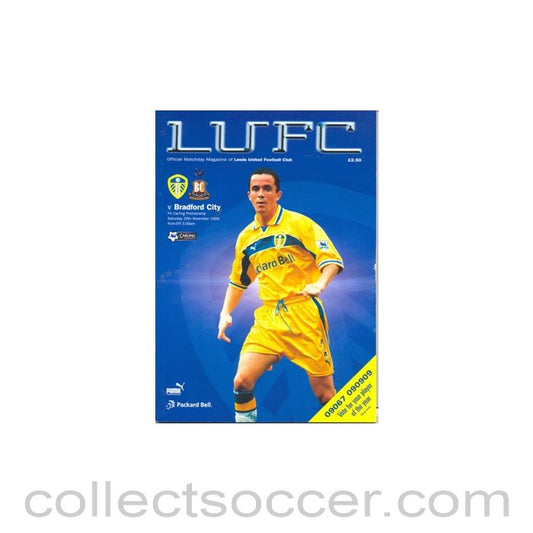 1999 - Leeds United v Bradford City official programme 20/11/1999
