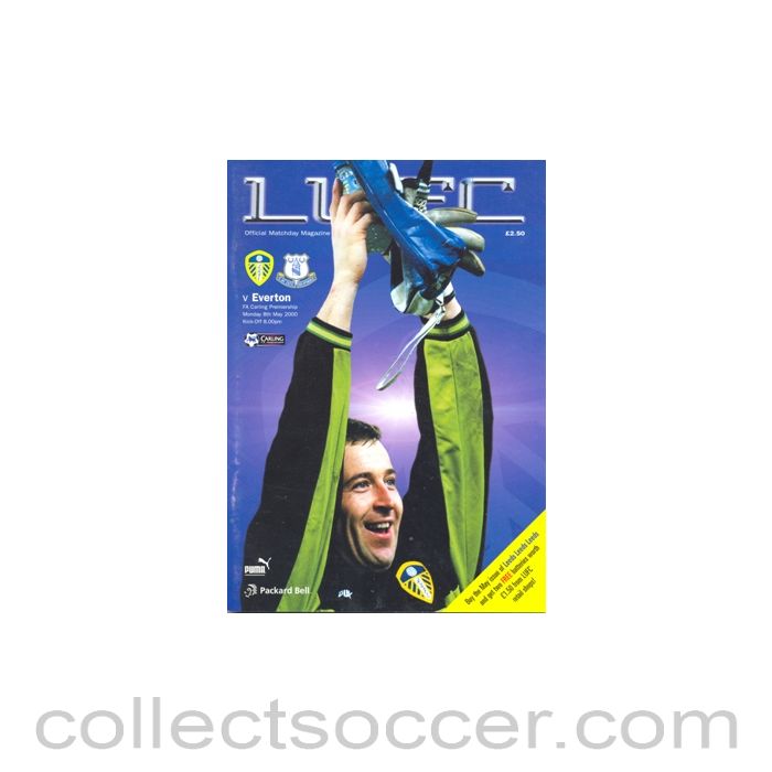 2000 - Leeds United v Everton official prigramme 08/05/2000