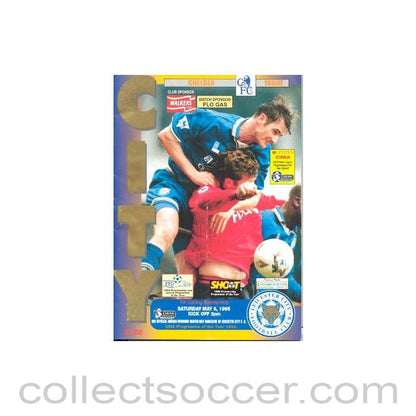 1995 - Leicester City vChelsea official programme 06/05/1995