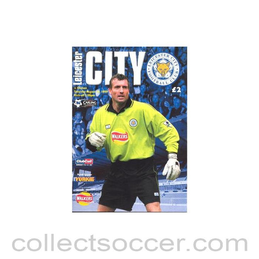 1999 - Leicester City vChelsea official programme 14/08/1999 Premier League