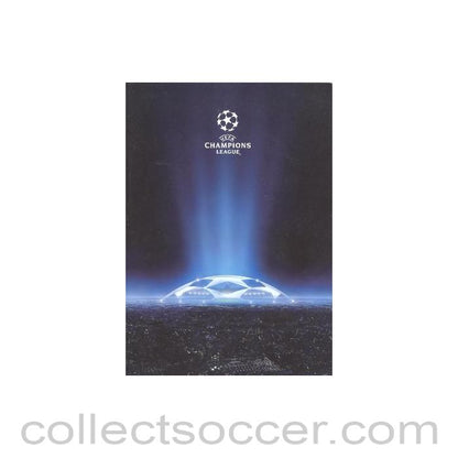 2006 - Levski, Sofia, Bulgaria v Chelsea menu 27/09/2006