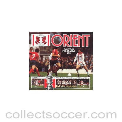1978 - Leyton Orient v Chelsea official programme 18/02/1978