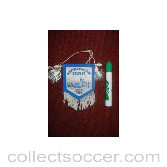 Linfield F.C., Belfast small Pennant once property of the football referee Neil Midgley