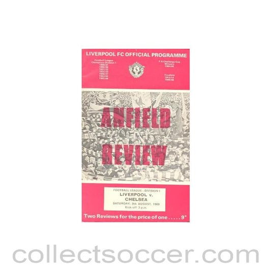 1969 - Liverpool vChelsea official programme 09/08/1969