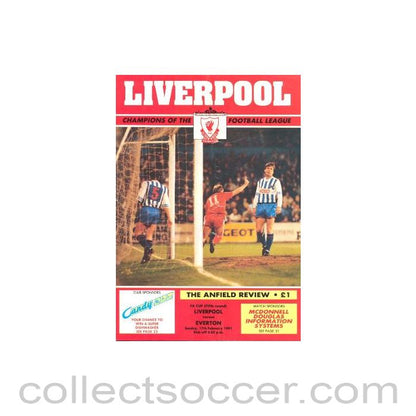 1991 - Liverpool v Everton official programme 17/02/1991