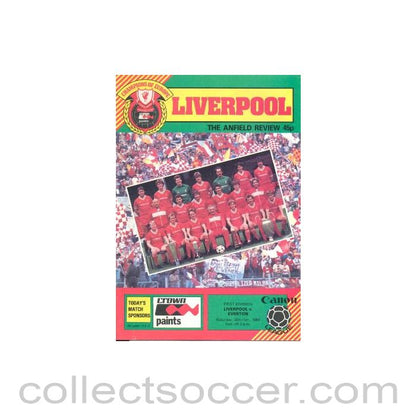 1984 - Liverpool v Everton official programme 20/10/1984