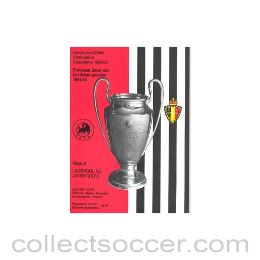 1985 European Cup Final Liverpool v Juventus official programme
