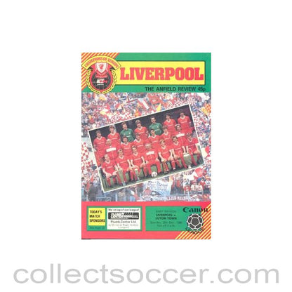 1984 - Liverpool v Luton Town official programme 29/12/1984