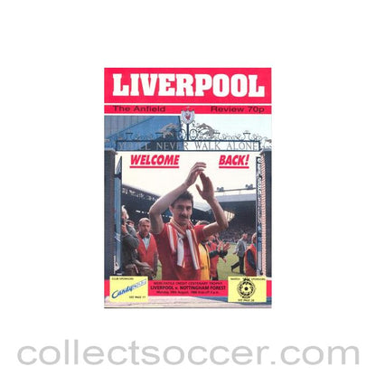 1988 - Liverpool v Nottingham Forest official programme 29/08/1988
